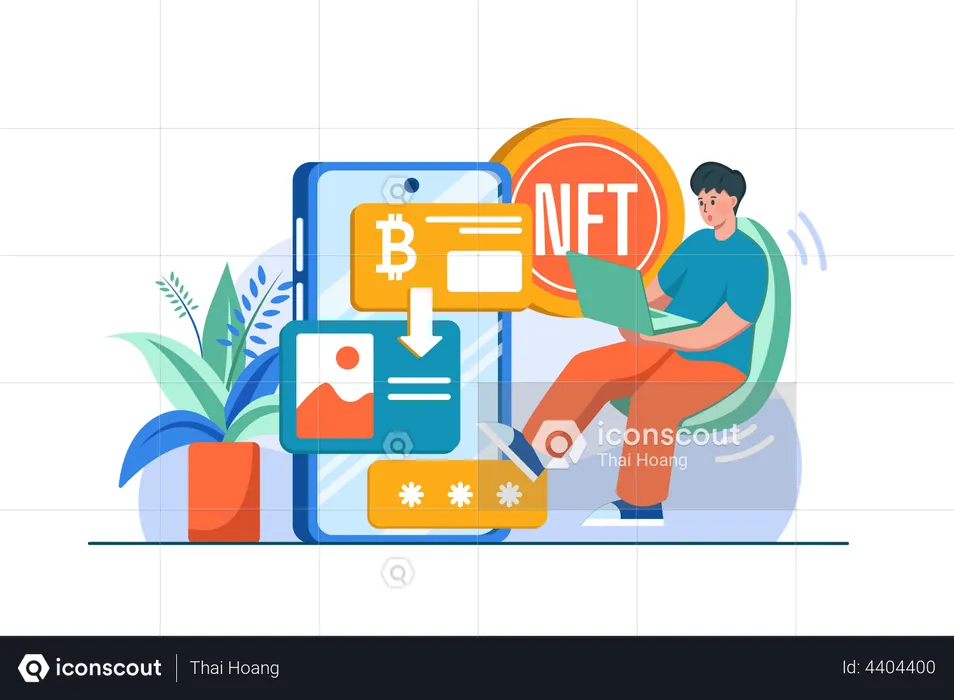 Commerce nft  Illustration