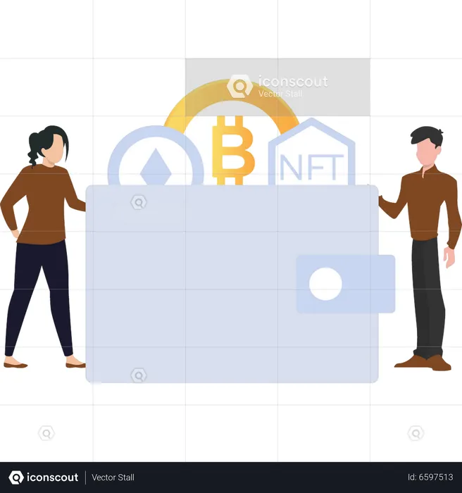 NFT wallet  Illustration