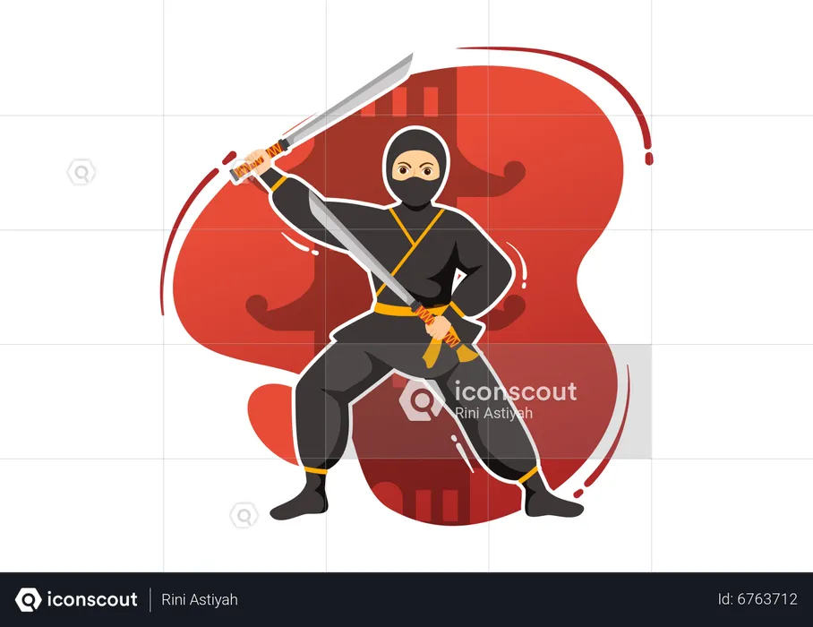 Ninja Warrior  Illustration