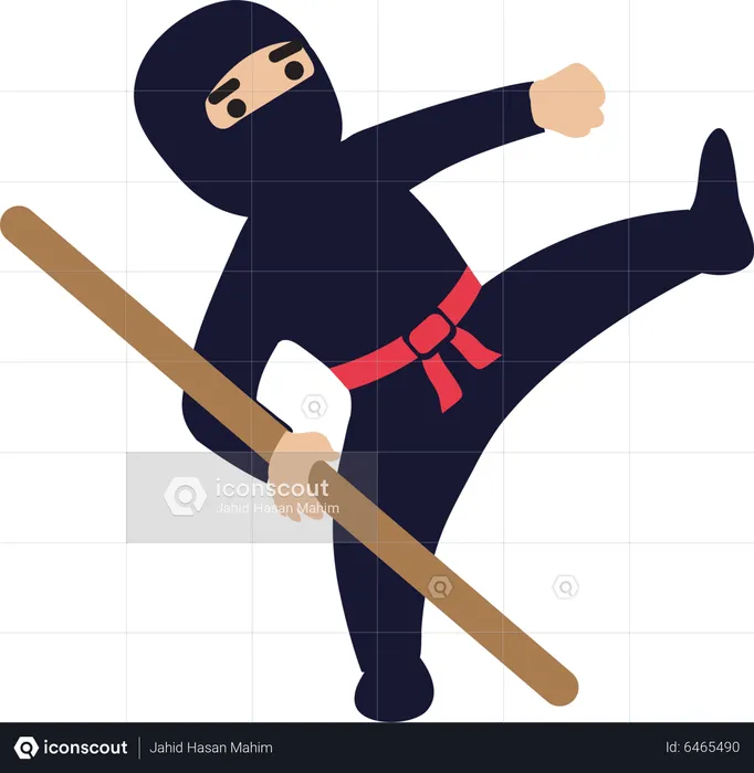 Ninja Warrior  Illustration