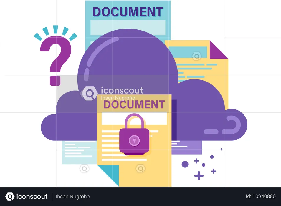 Niveau de sécurité du stockage cloud  Illustration