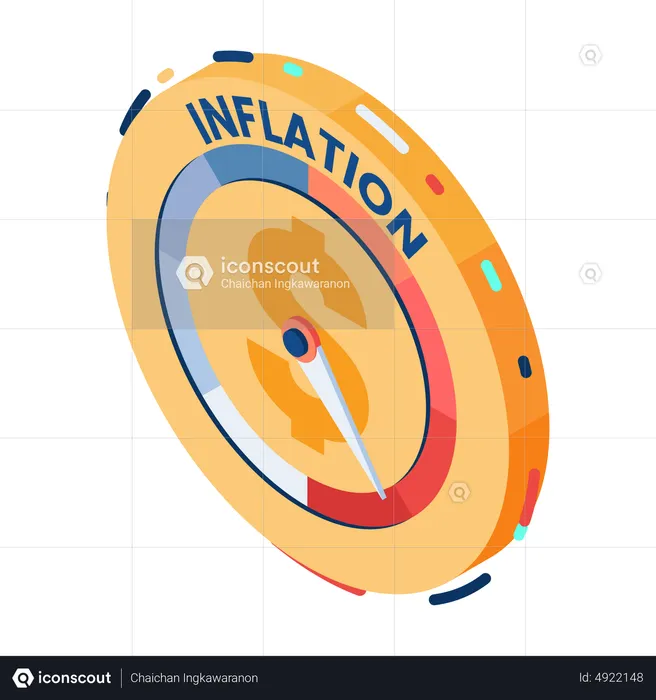 Alto nivel de inflación  Ilustración