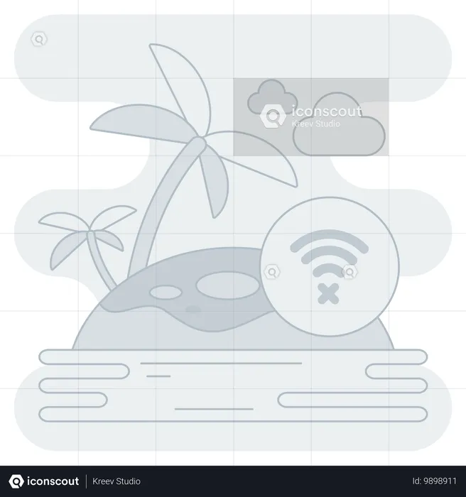 No Internet Connection  Illustration