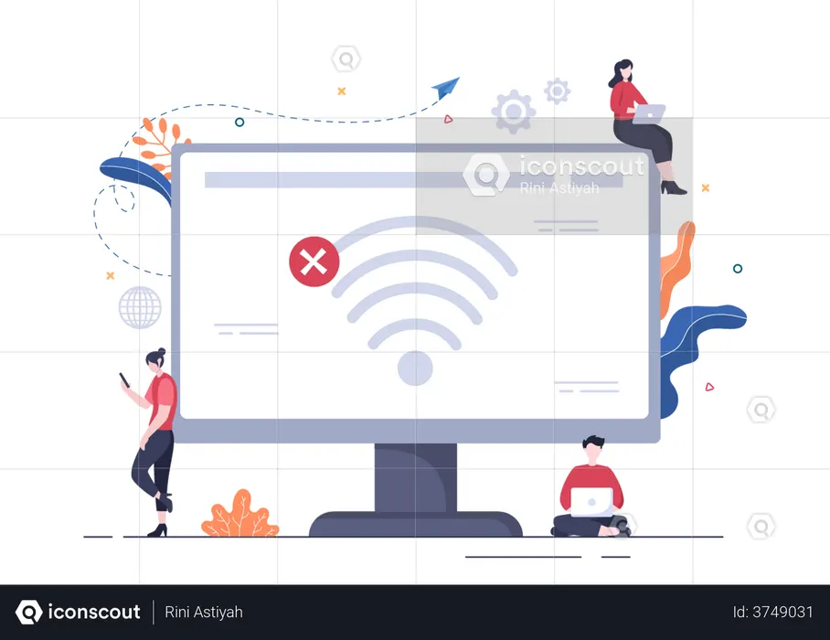 No Network  Illustration