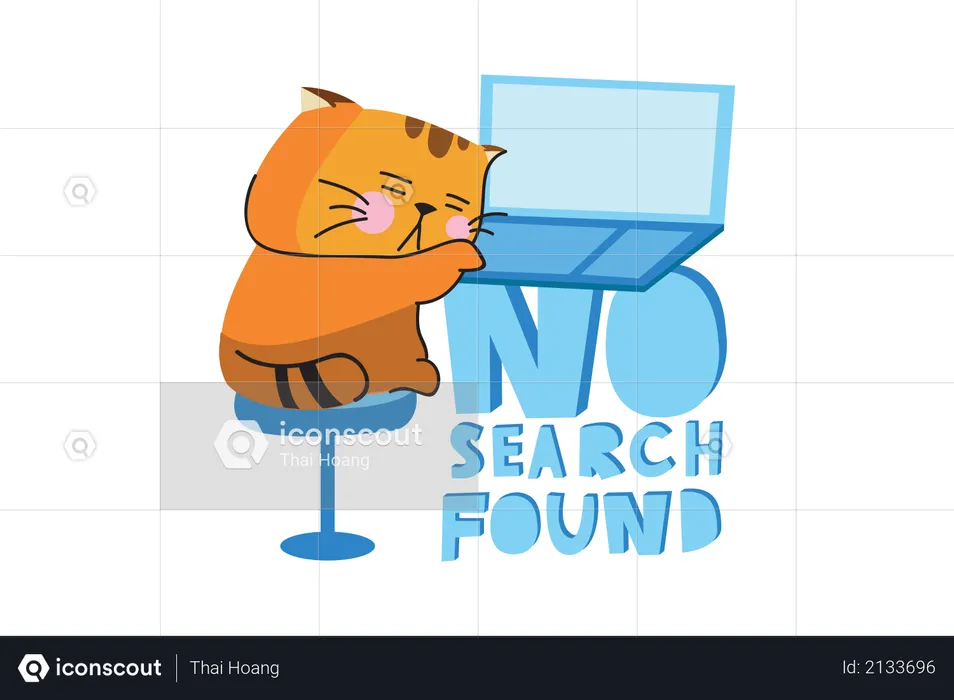 No Search Found  Illustration