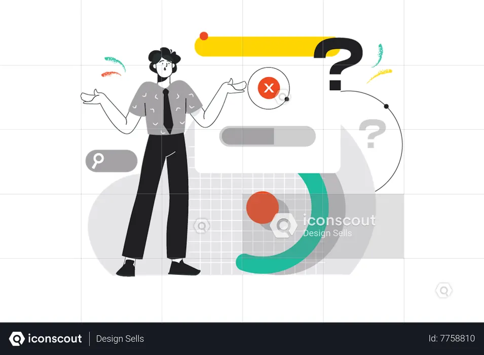No se encontró ninguna solicitud  Ilustración