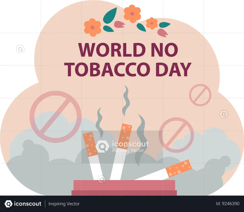 No Tobacco Day  Illustration