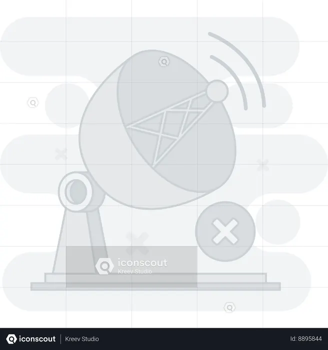 No wifi internet connection  Illustration