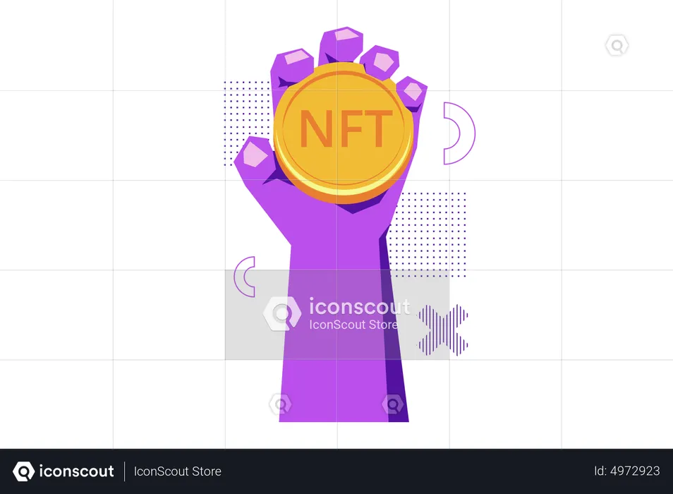 Non Fungible Token  Illustration