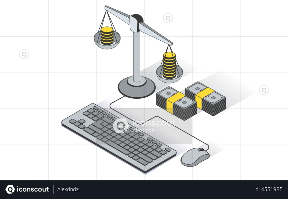 Regulaciones bancarias en línea  Ilustración