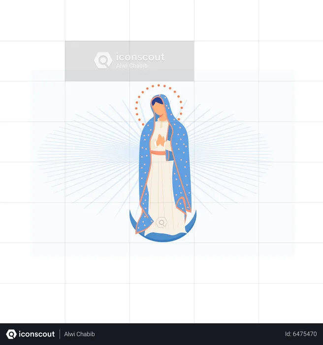 Notre Dame de Guadalupe  Illustration