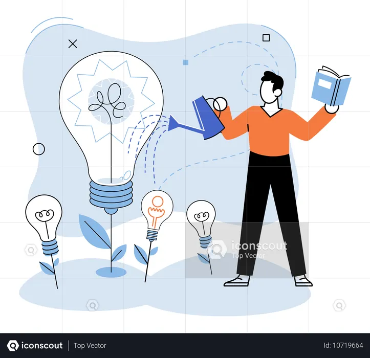 Nouvelle idée d'entreprise en matière de leadership  Illustration