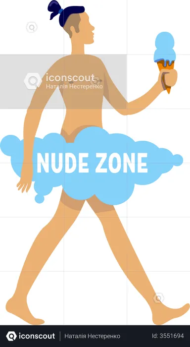 Nudist  Illustration