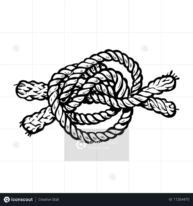 Nudo de cuerda  Ilustración