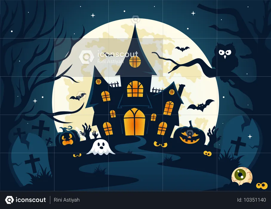 La nuit d'Halloween  Illustration