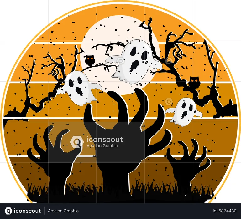 La nuit d'Halloween  Illustration