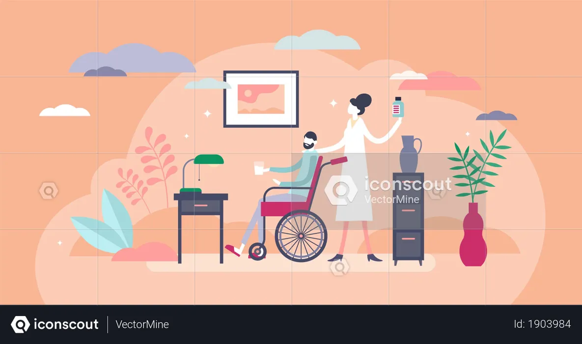 Nursing home  Illustration