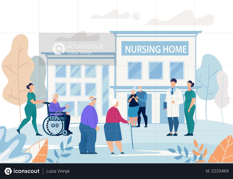 Nursing Home  Illustration