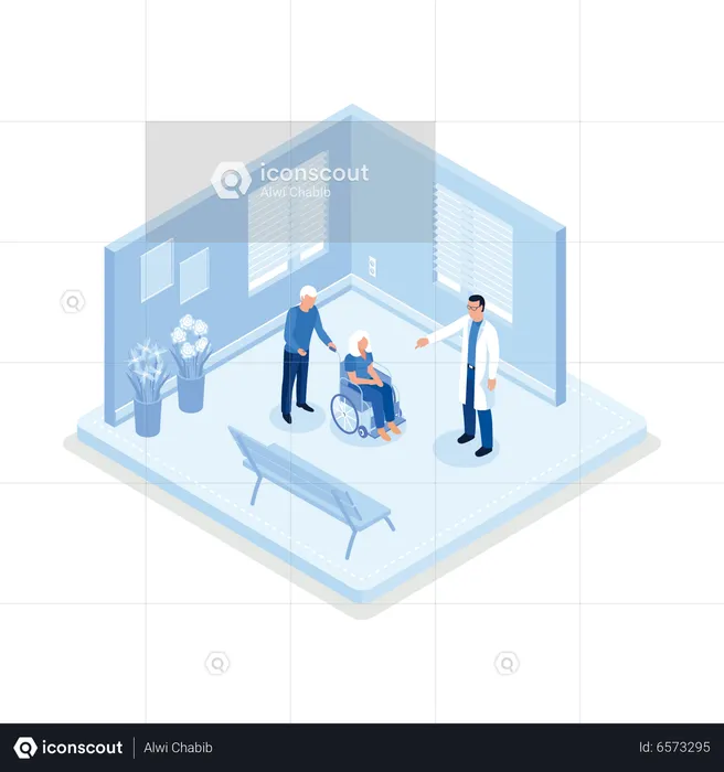 Nursing Home  Illustration