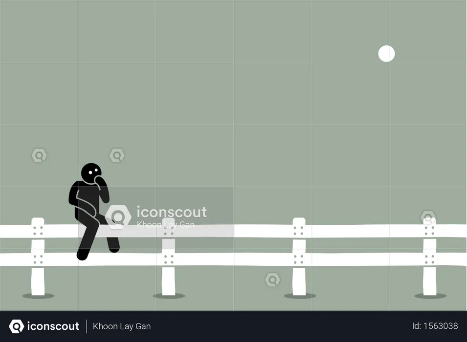 Concepto de arte vectorial de indeciso, indeciso, pensando, duda, incierto y eligiendo opciones entre dos alternativas  Ilustración