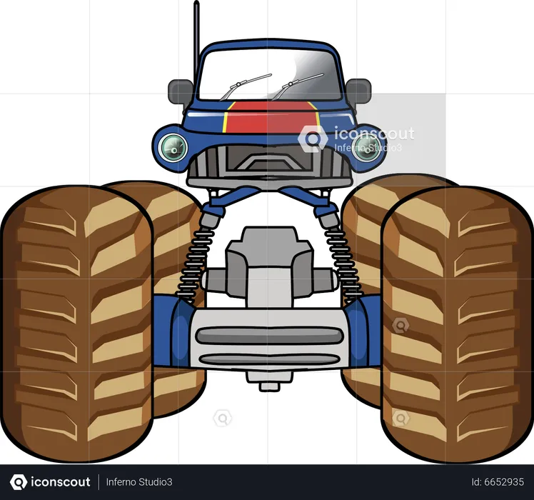 Off-road monster truck  Illustration