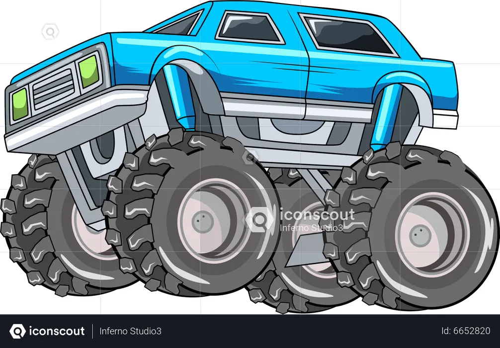 Off-road monster truck  Illustration