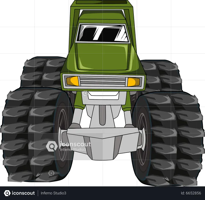 Off-road monster truck  Illustration