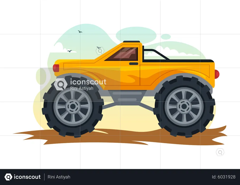 Off Road Vehicle  Illustration