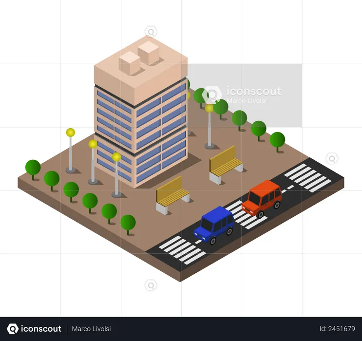 Office building  Illustration