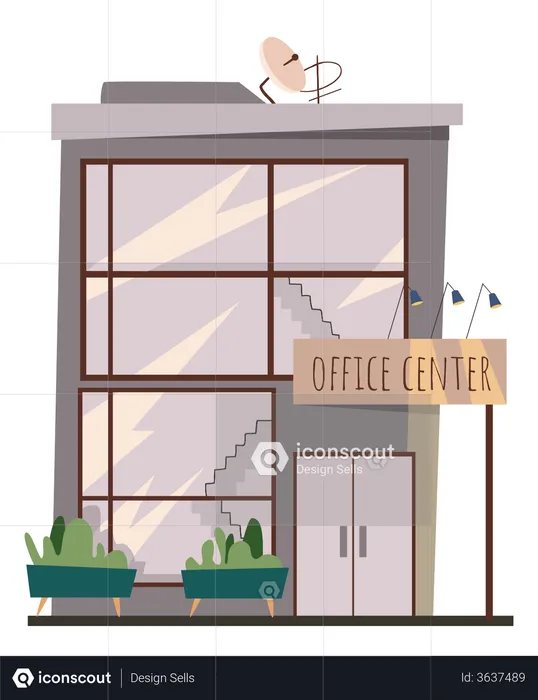 Office Center  Illustration
