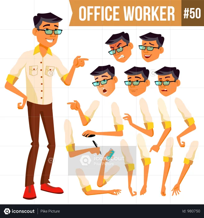 Office Worker  Illustration