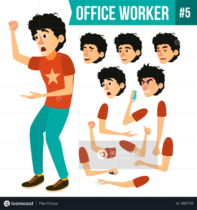 Office Worker  Illustration