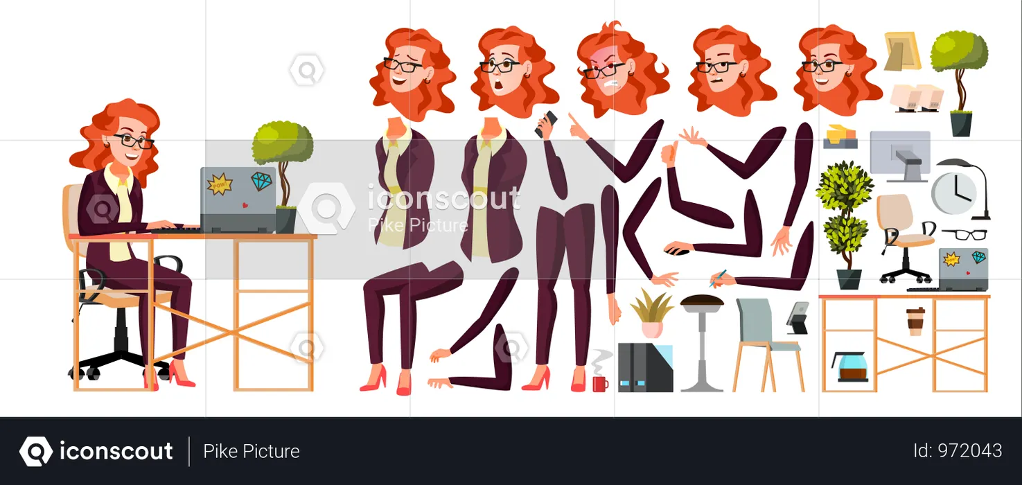 Office Worker  Illustration