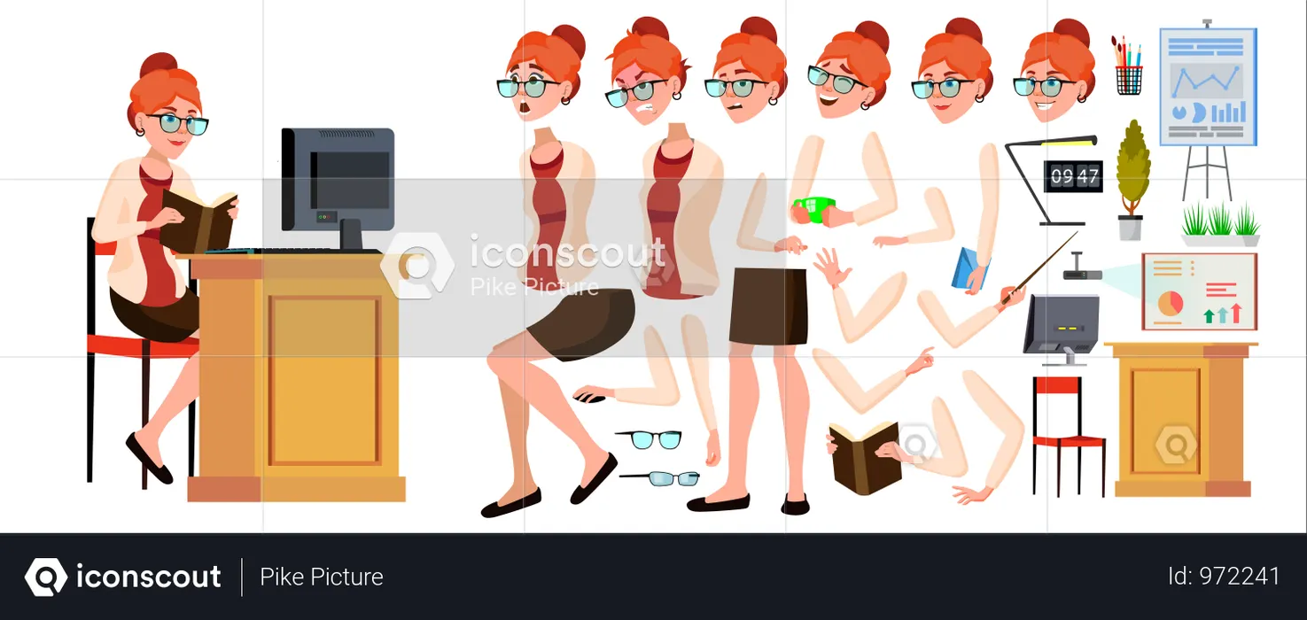 Office Worker  Illustration