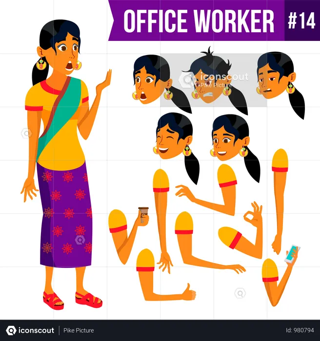 Office Worker  Illustration