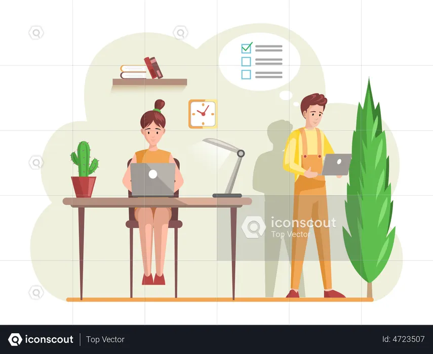 Office workers  Illustration