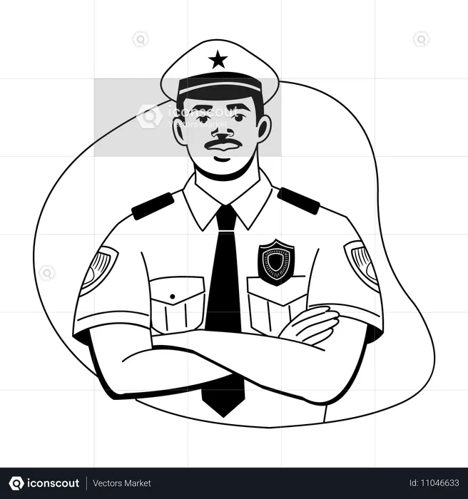 Oficial de policía  Ilustración