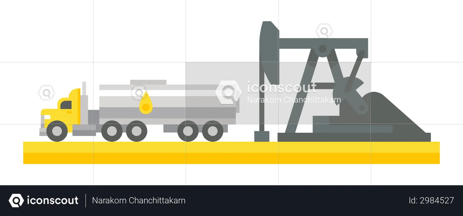 Oil drilling  Illustration