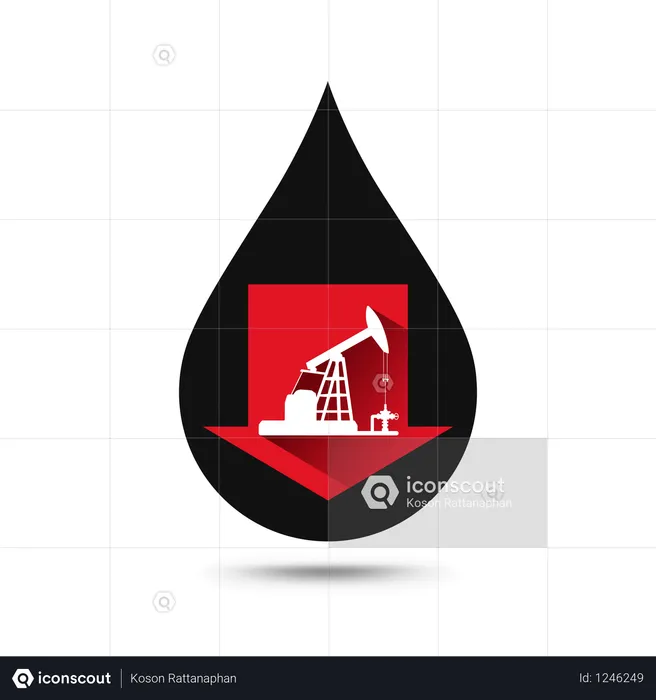 Oil Drop  Illustration