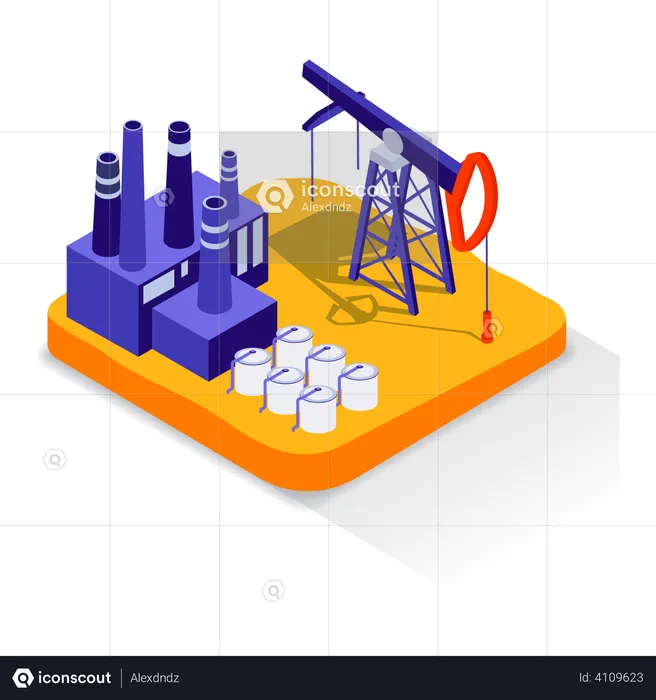 Oil industry  Illustration