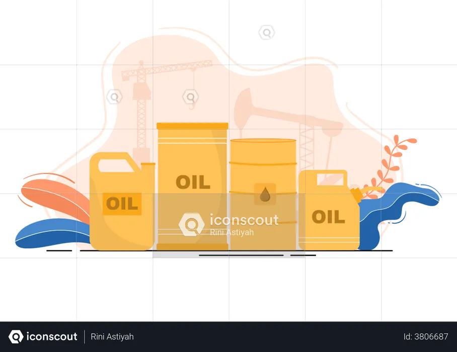 Oil Storage  Illustration
