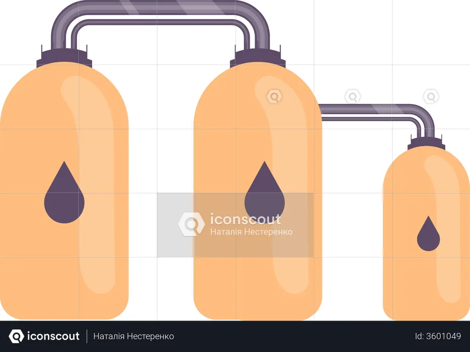 Oil tank  Illustration