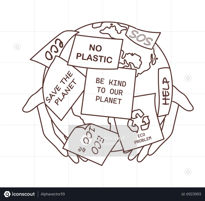 Öko-Recycling  Illustration