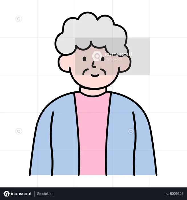 Old Woman  Illustration