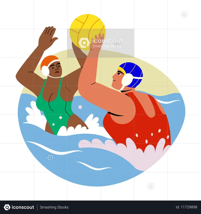 オリンピック水球  イラスト