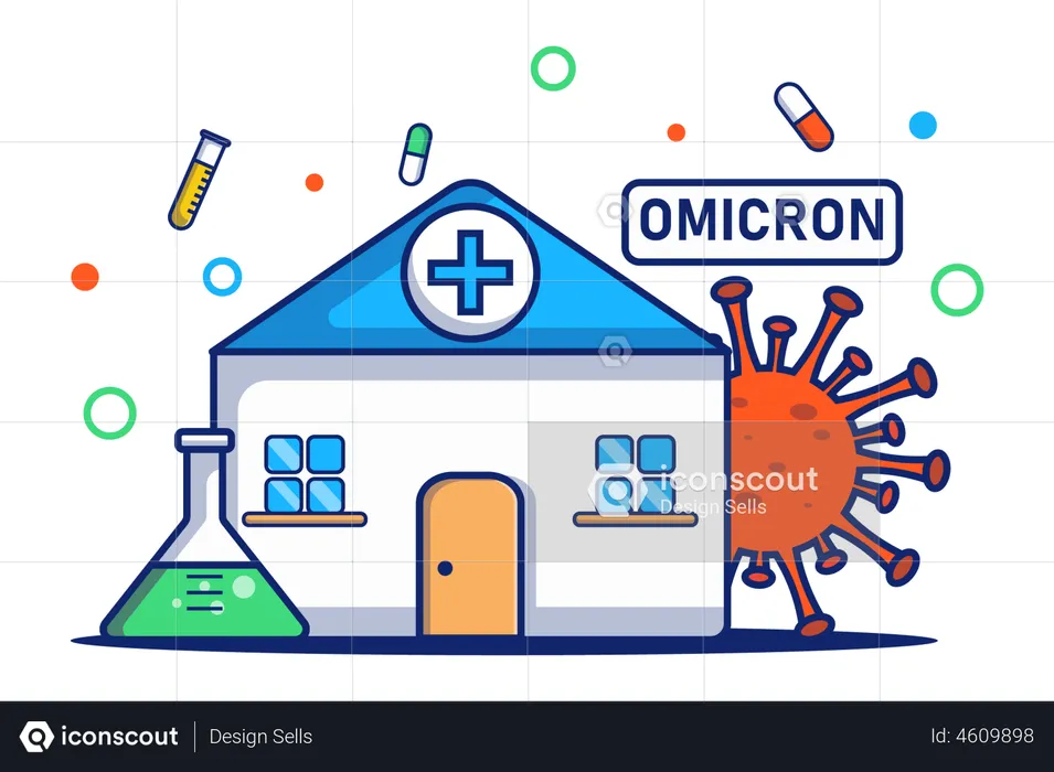 Omicron Healthcare Center  Illustration