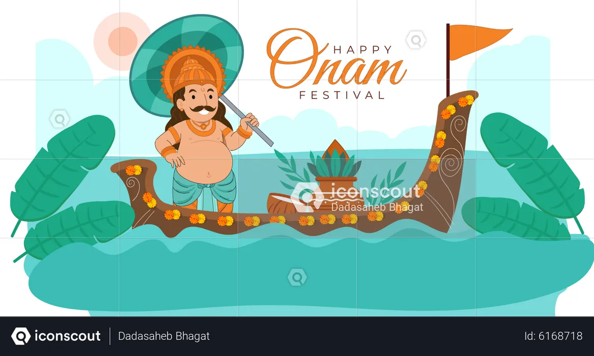 Onam celebration  Illustration