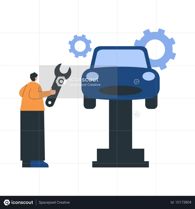 Onde seu carro encontra uma nova vida  Ilustração