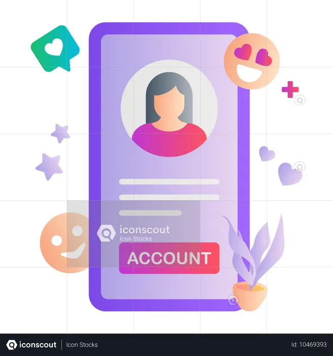 Online account  Illustration