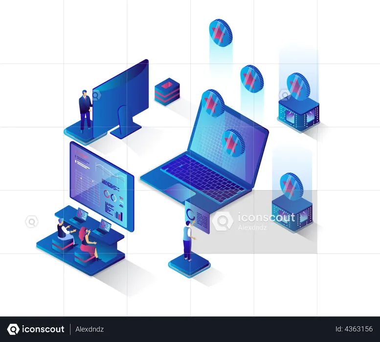Online Banking  Illustration